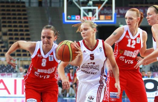 Latvijas sieviešu basketbola izlase piekāpjas Spānijai