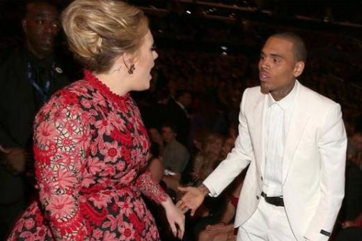 Adele un Brauns salecas „Grammy” laikā